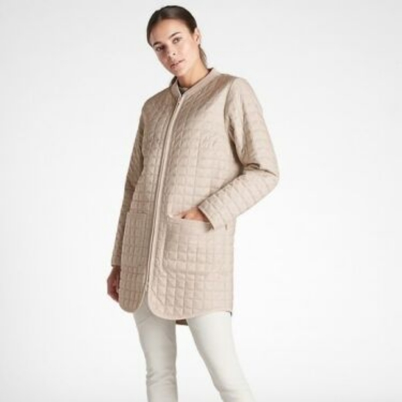 Athleta Jackets & Coats Athleta Grandview Quilted Lightweight Puffer Jacket Size Xs Fawn